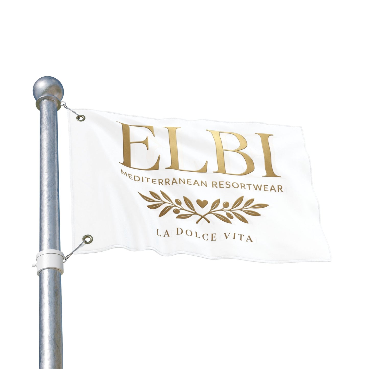 ELBI Mediterranean Resortwear Double-Sided Flag – 'La Dolce Vita' Decorative Banner