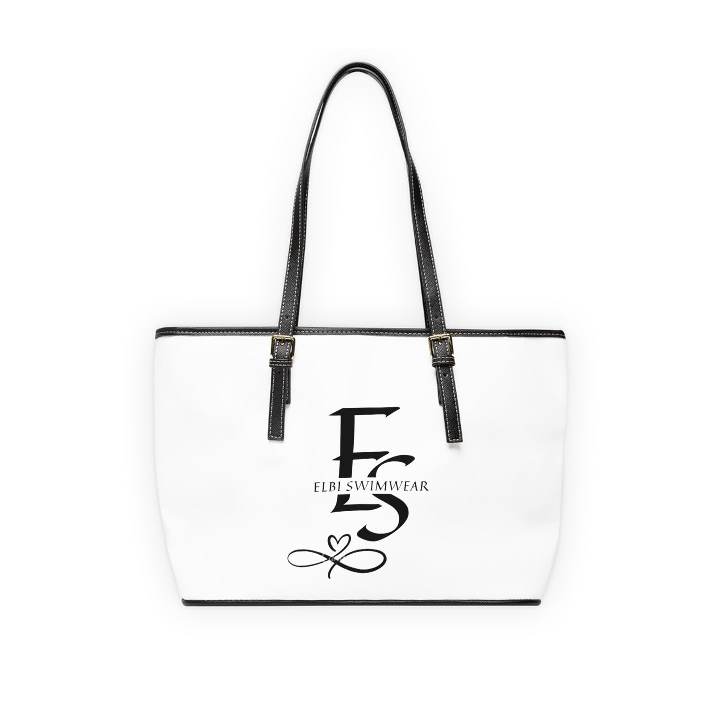 CUSTOM MADE LEATHER STRAPPED SIGNATURE BEACH TOTE