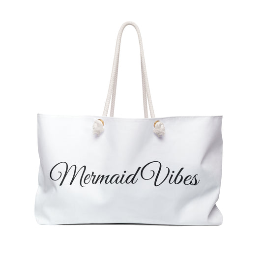 Mermaid Vibes Weekender Bag, Travel Tote, Beach Bag, Stylish Carryall, Gift for Her, Summer Essentials