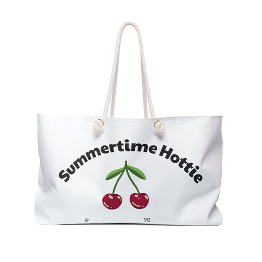 Summer Vibes Weekender Bag - Perfect for Travel, Beach Days, and Gift Giving | Cute Cherry Design, Tote, Beach Bag, Travel Bag, [...]