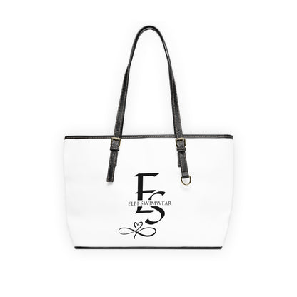 CUSTOM MADE LEATHER STRAPPED SIGNATURE BEACH TOTE