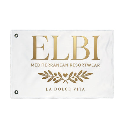 ELBI Mediterranean Resortwear Double-Sided Flag – 'La Dolce Vita' Decorative Banner