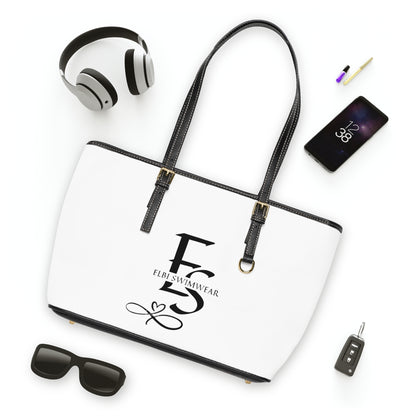 CUSTOM MADE LEATHER STRAPPED SIGNATURE BEACH TOTE